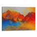 Abstract Rocky Mountains Print - Canvas Art Print by Kanvah