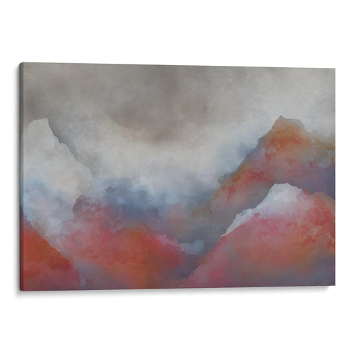 Abstract Rocky Mountains Print - Canvas Art Print by Kanvah