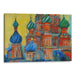 Abstract St. Basil's Cathedral Print - Canvas Art Print by Kanvah