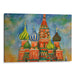 Abstract St. Basil's Cathedral Print - Canvas Art Print by Kanvah