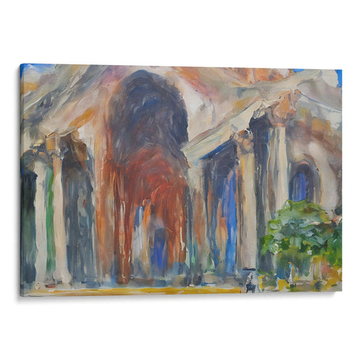 Abstract Colonnade of St. Peter's Basilica Print - Canvas Art Print by Kanvah