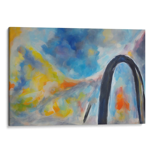 Abstract St. Louis Arch Print - Canvas Art Print by Kanvah