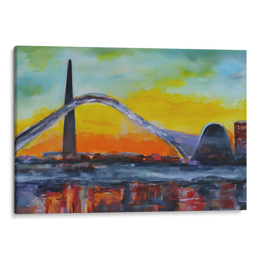 Abstract St. Louis Arch Print - Canvas Art Print by Kanvah