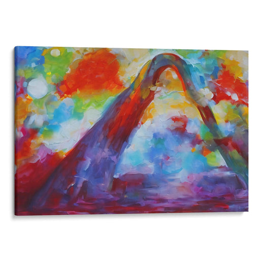 Abstract St. Louis Arch Print - Canvas Art Print by Kanvah