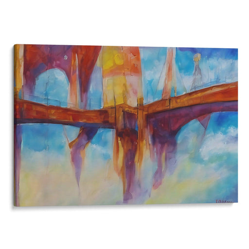 Abstract St. Louis Arch Print - Canvas Art Print by Kanvah