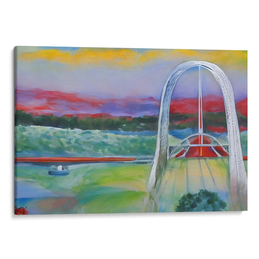 Abstract St. Louis Arch Print - Canvas Art Print by Kanvah