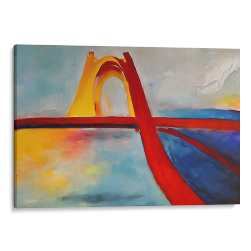 Abstract St. Louis Arch Print - Canvas Art Print by Kanvah