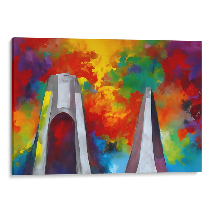 Abstract St. Louis Arch Print - Canvas Art Print by Kanvah