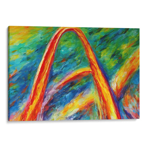 Abstract St. Louis Arch Print - Canvas Art Print by Kanvah