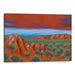 Abstract Uluru Print - Canvas Art Print by Kanvah