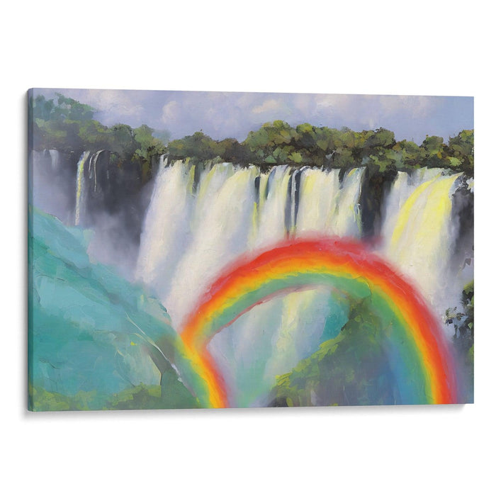 Abstract Victoria Falls Print - Canvas Art Print by Kanvah