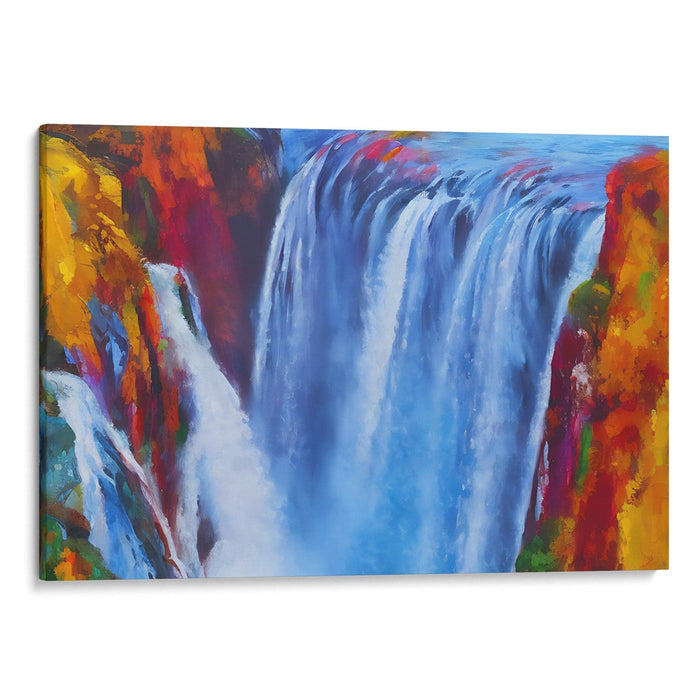 Abstract Victoria Falls Print - Canvas Art Print by Kanvah