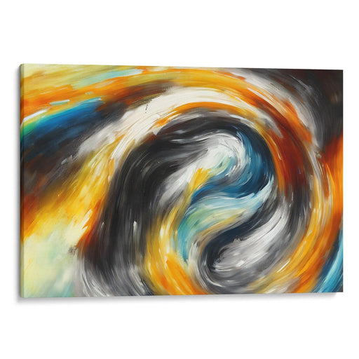 Abstract Wave Print - Canvas Art Print by Kanvah