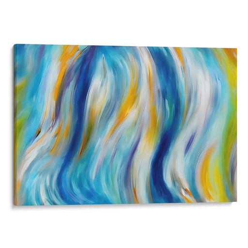 Abstract Wave Print - Canvas Art Print by Kanvah