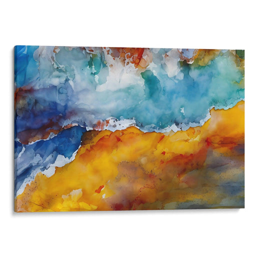 Abstract Yellowstone National Park Print - Canvas Art Print by Kanvah