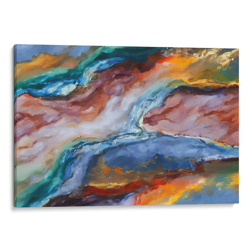 Abstract Yellowstone National Park Print - Canvas Art Print by Kanvah