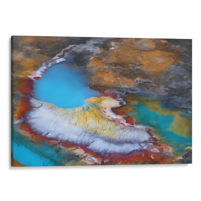 Abstract Yellowstone National Park Print - Canvas Art Print by Kanvah