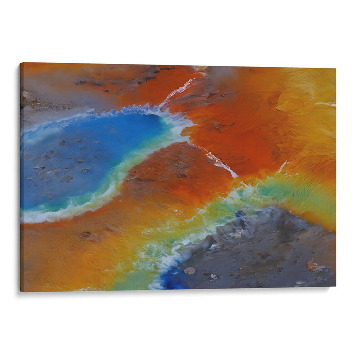 Abstract Yellowstone National Park Print - Canvas Art Print by Kanvah