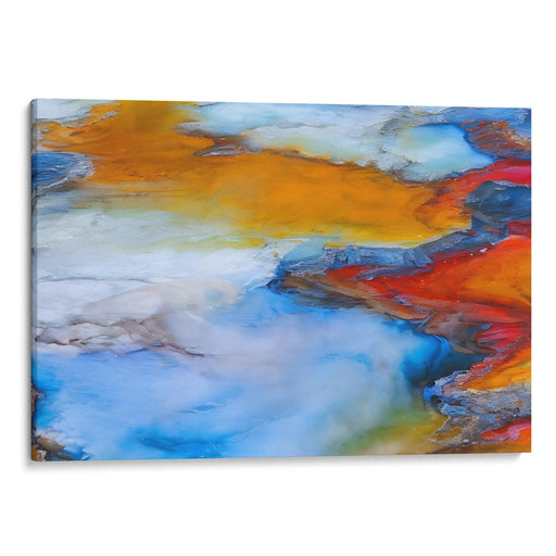 Abstract Yellowstone National Park Print - Canvas Art Print by Kanvah