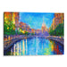 Impressionism Barcelona Print - Canvas Art Print by Kanvah