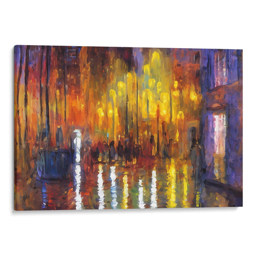 Impressionism Barcelona Print - Canvas Art Print by Kanvah