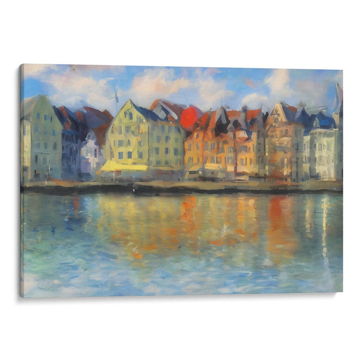 Impressionism Bergen Print - Canvas Art Print by Kanvah