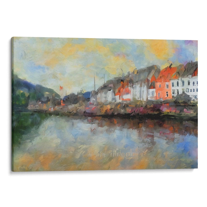 Impressionism Bergen Print - Canvas Art Print by Kanvah