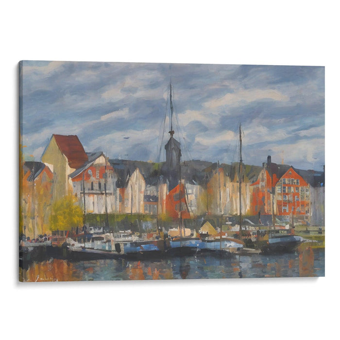 Impressionism Bergen Print - Canvas Art Print by Kanvah