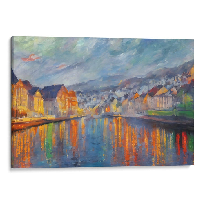 Impressionism Bergen Print - Canvas Art Print by Kanvah