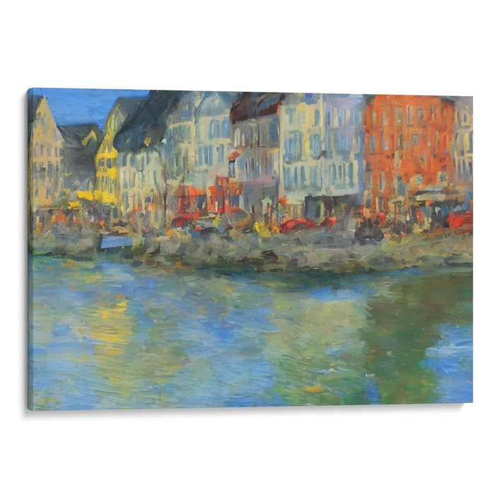 Impressionism Bergen Print - Canvas Art Print by Kanvah