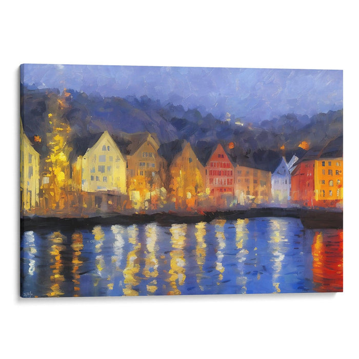 Impressionism Bergen Print - Canvas Art Print by Kanvah