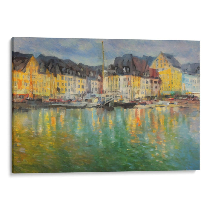 Impressionism Bergen Print - Canvas Art Print by Kanvah