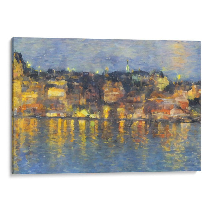 Impressionism Bergen Print - Canvas Art Print by Kanvah