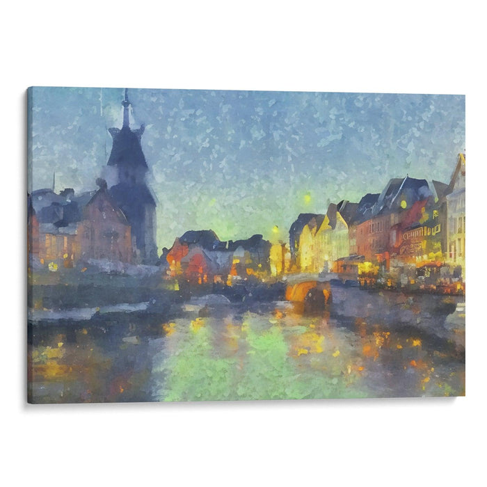 Impressionism Bergen Print - Canvas Art Print by Kanvah