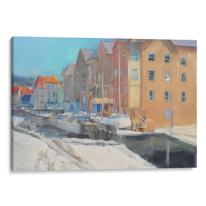 Realism Bergen Print - Canvas Art Print by Kanvah