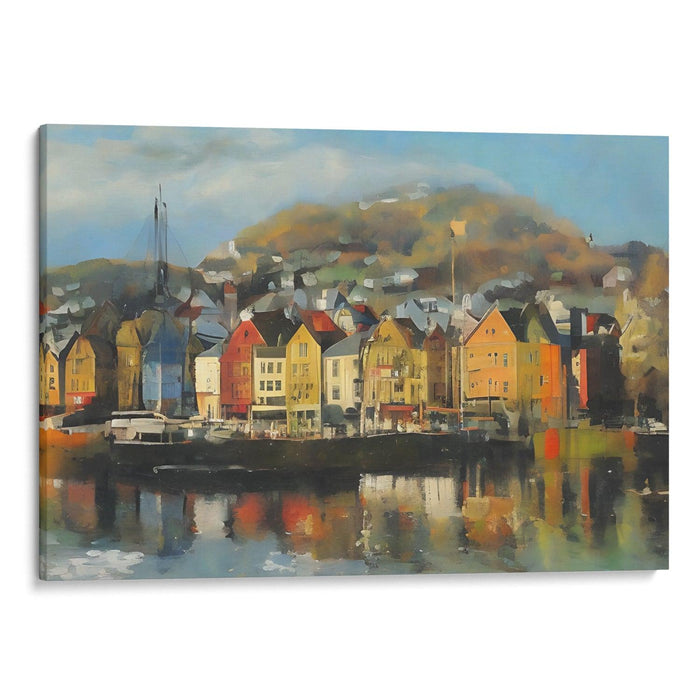 Realism Bergen Print - Canvas Art Print by Kanvah