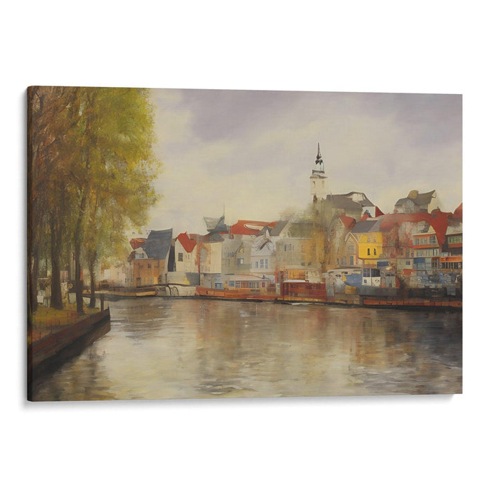 Realism Bergen Print - Canvas Art Print by Kanvah