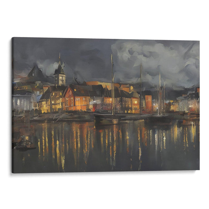 Realism Bergen Print - Canvas Art Print by Kanvah