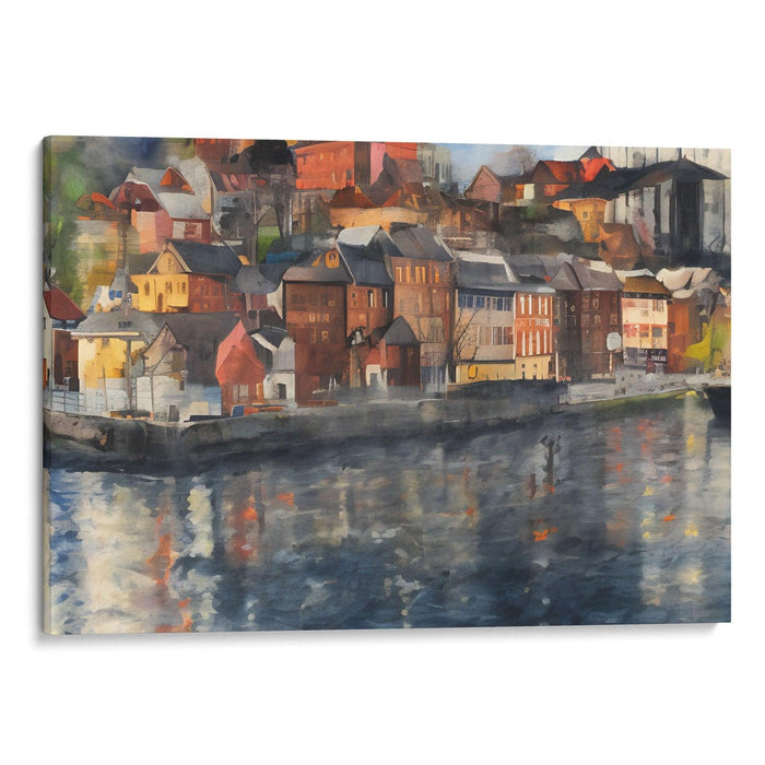 Realism Bergen Print - Canvas Art Print by Kanvah