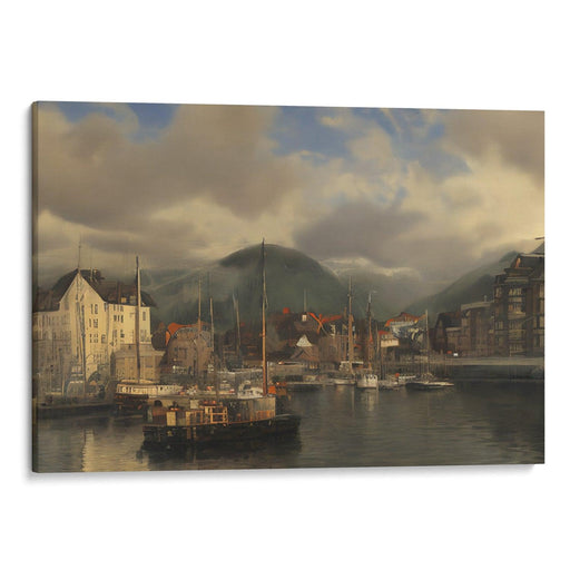 Realism Bergen Print - Canvas Art Print by Kanvah