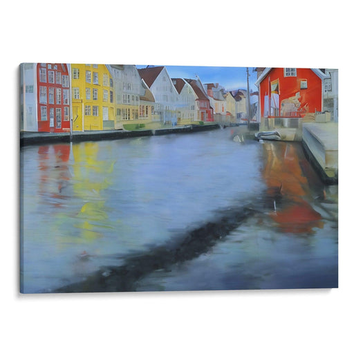 Realism Bergen Print - Canvas Art Print by Kanvah