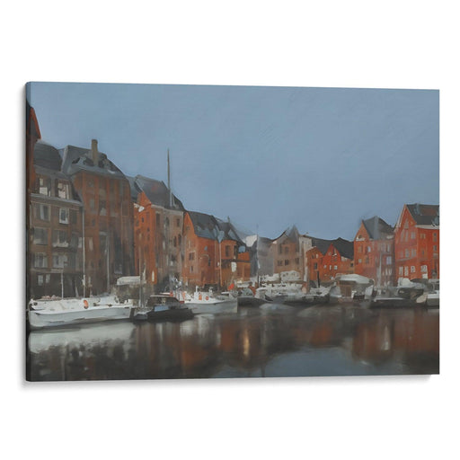 Realism Bergen Print - Canvas Art Print by Kanvah