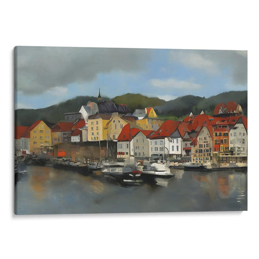 Realism Bergen Print - Canvas Art Print by Kanvah