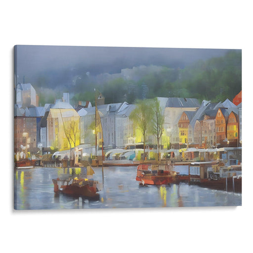 Realism Bergen Print - Canvas Art Print by Kanvah