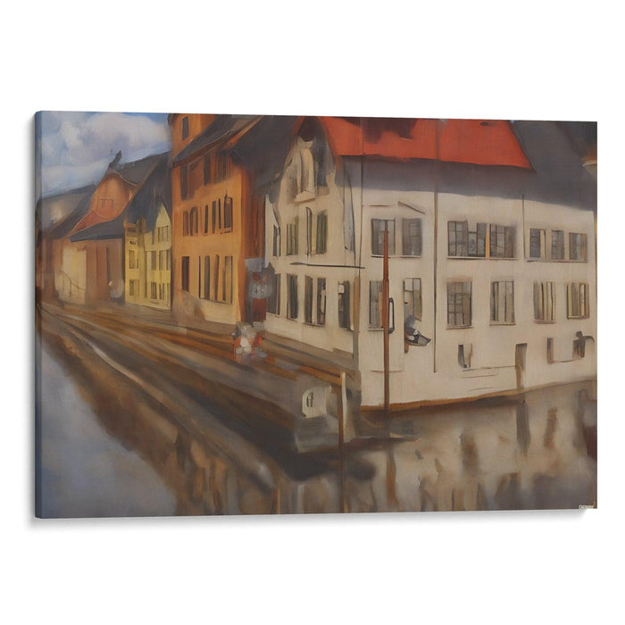 Realism Bergen Print - Canvas Art Print by Kanvah