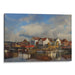 Realism Bergen Print - Canvas Art Print by Kanvah