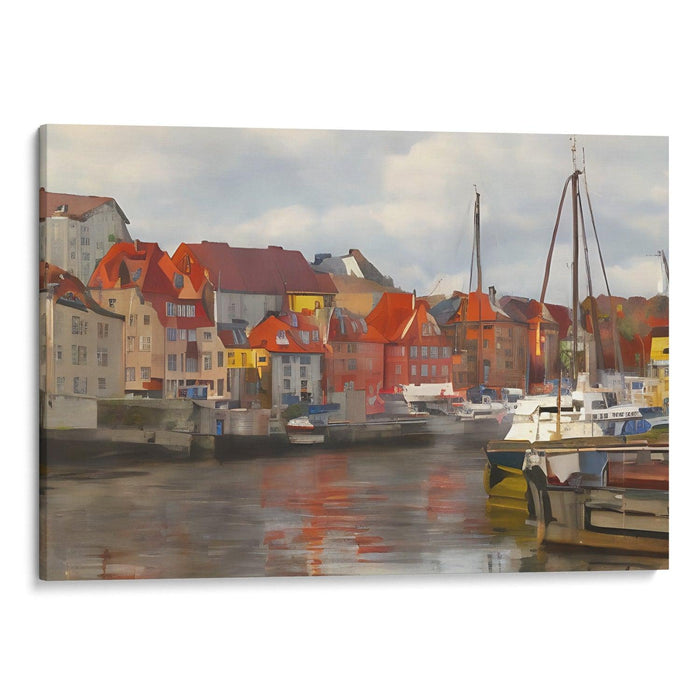 Realism Bergen Print - Canvas Art Print by Kanvah