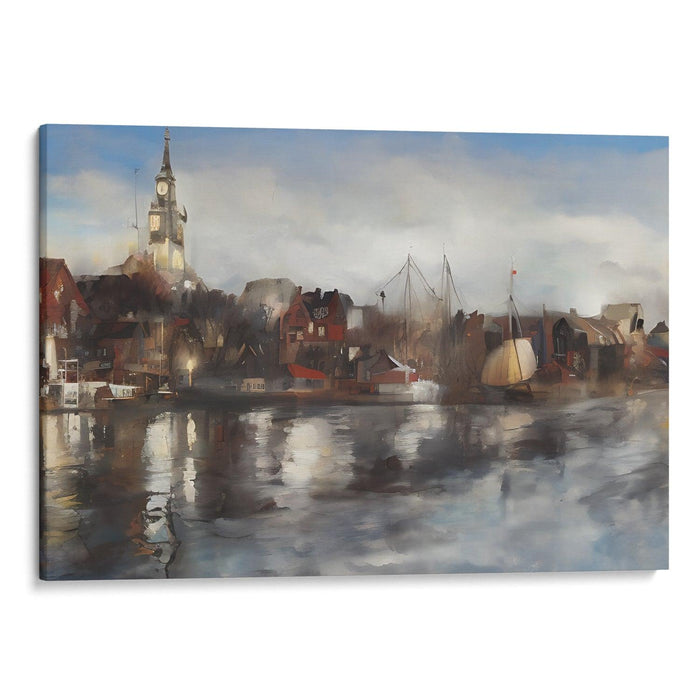 Realism Bergen Print - Canvas Art Print by Kanvah