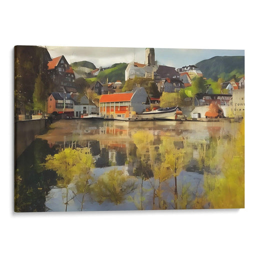 Realism Bergen Print - Canvas Art Print by Kanvah