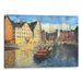 Realism Bergen Print - Canvas Art Print by Kanvah